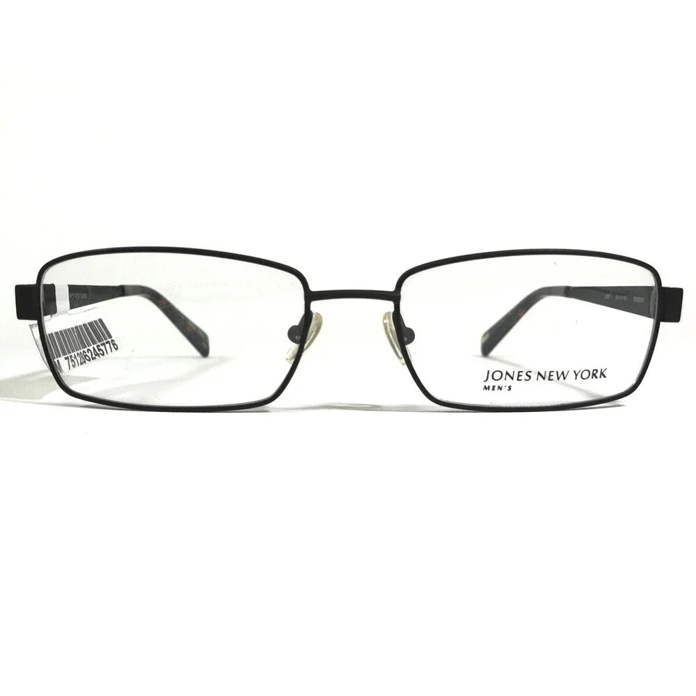 Jones New York Eyeglasses Frames J340 BROWN Rectangular Full Rim 56-18-140